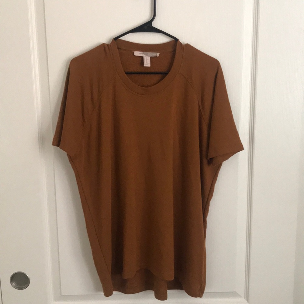 Mustard brown T-shirt Dress